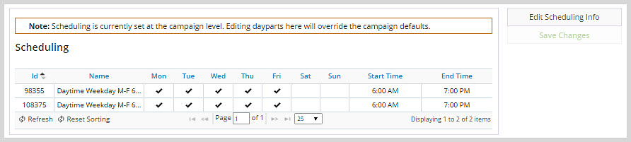 scheduling ads 7 27 16