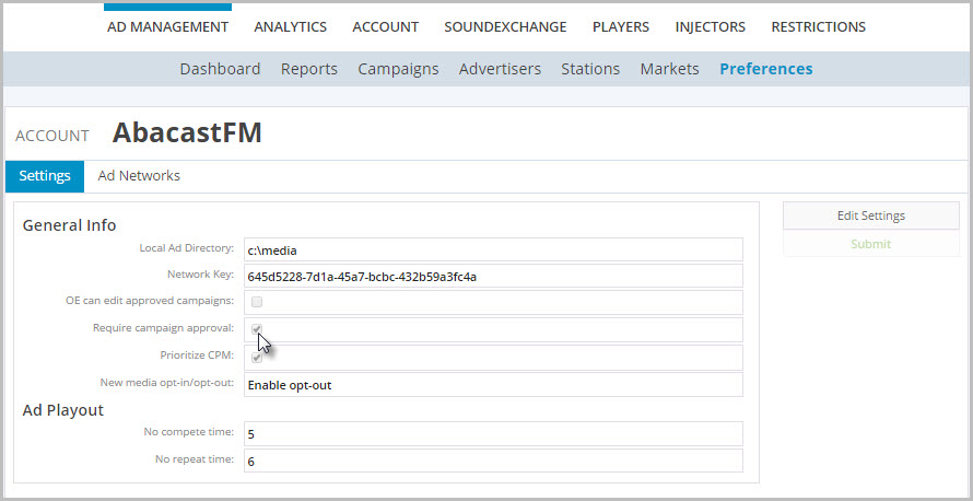 require campaign approval 11 18 15