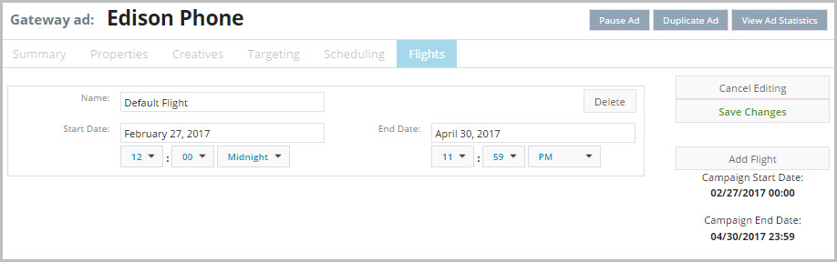 Ad summary flights 3 2 17