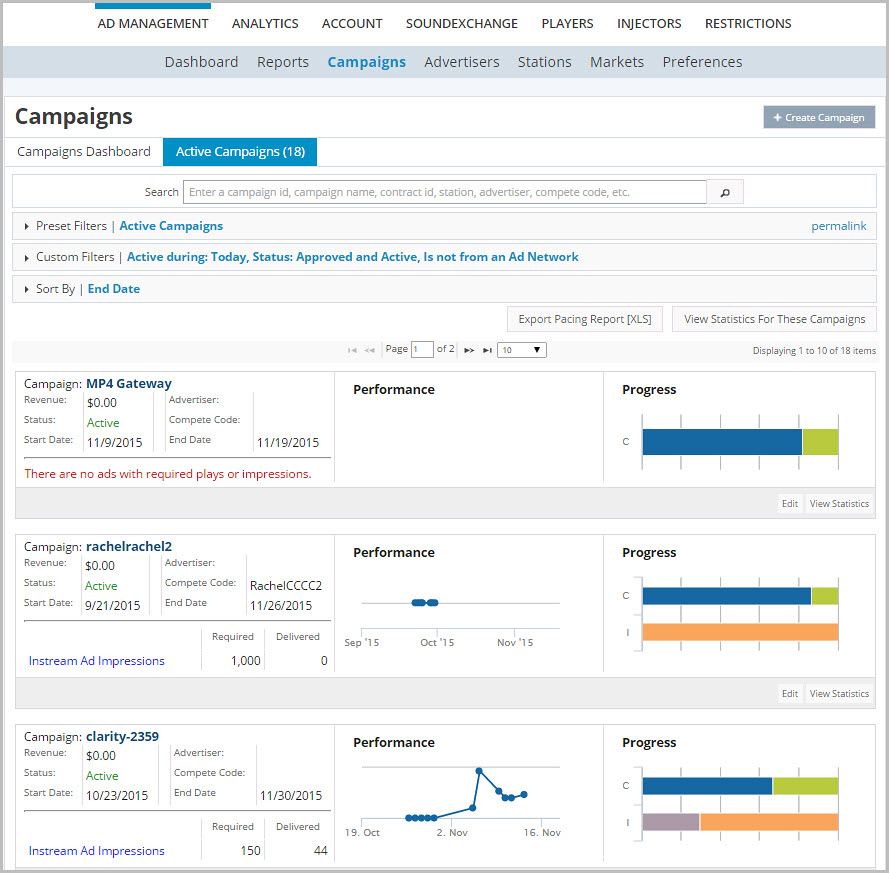 Active Campaigns 11 18 15
